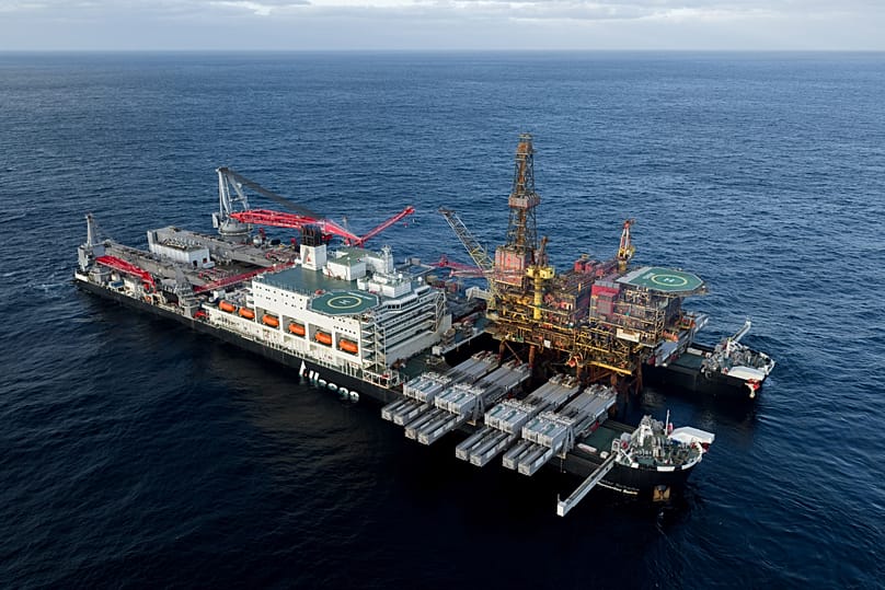 Mit diesem Schiff entsteht Deutschlands größter Windpark in der Ostsee.