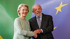 Ursula von der Leyen and Lula da Silva.