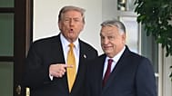 El presidente Donald Trump (izquierda) recibe al primer ministro húngaro Viktor Orbán en la Casa Blanca, el 7 de noviembre de 2025, en Washington