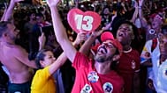 Lula's supporters celebrated the win.