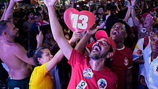 Lula's supporters celebrated the win.