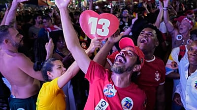 Lula's supporters celebrated the win.