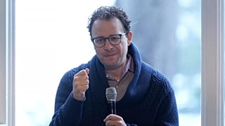 Dario Amodei, CEO & Co-Founder of Anthropic, speaks on a panel at the convening of the International Network of AI Safety Institutes at the Golden Gate Club.
