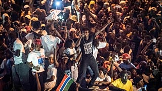 University students in The Gambia protest against poor conditions