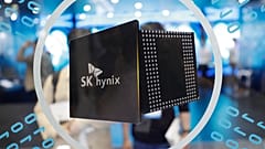 FILE - The SK Hynix logo is displayed at the Korea Electronics Show in Seoul, South Korea, on 8 October 2019. (AP Photo/Lee Jin-man, File)