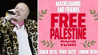 Macklemore begins Free Palestine tour in Europe with call for unity in Dublin