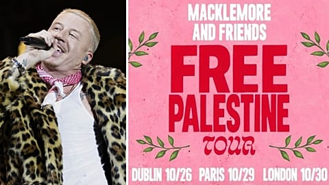 Macklemore begins Free Palestine tour in Europe with call for unity in Dublin