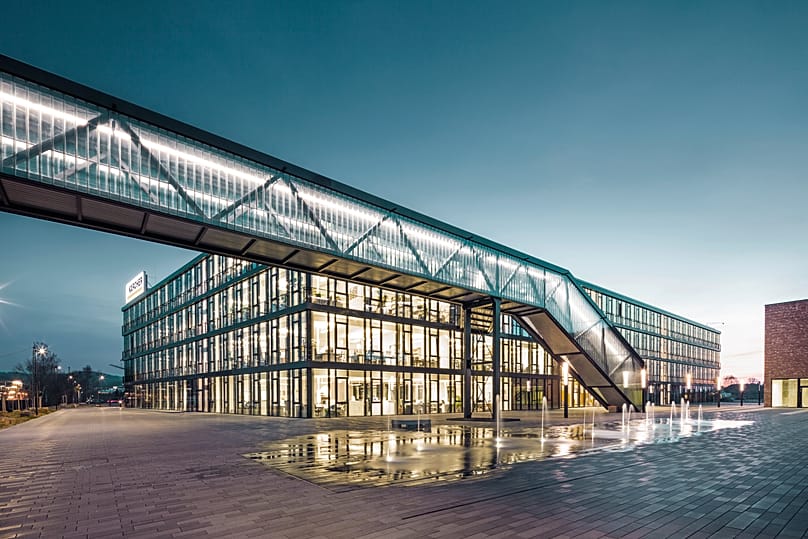 Die Kärcher-Firmenzentrale in Winnenden, Deutschland