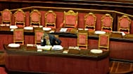 I banchi del governo al Senato, rimasti vuoti dopo il rinvio di una discussione lo scorso 16 settembre