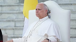 El Papa León XIV se reúne con representantes del mundo de la cultura en el Campus León XIV de la Universidad Nacional de Malabo, Guinea Ecuatorial, 21 de abril de 2026