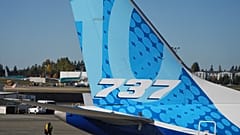 Ficheiro – Um avião Boeing 737 Max 10 é visto na terça-feira, 20 de outubro de 2026, na fábrica da Boeing em Everett, Washington