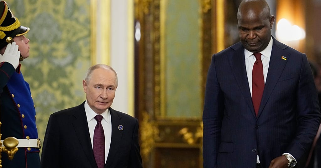 Russia: African leaders received by Vladimir Putin in Moscow
