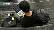 Estudiante usando su portátil (Liz Hafalia/San Francisco Chronicle via AP)