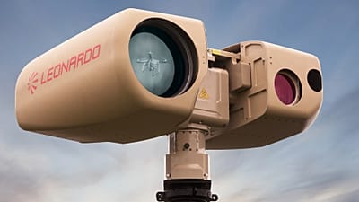 Sistema modulare all'avanguardia diLeonardo di sorveglianza elettro-ottica (EO), acquisizione di minacce (STA) e sistema di ricognizione