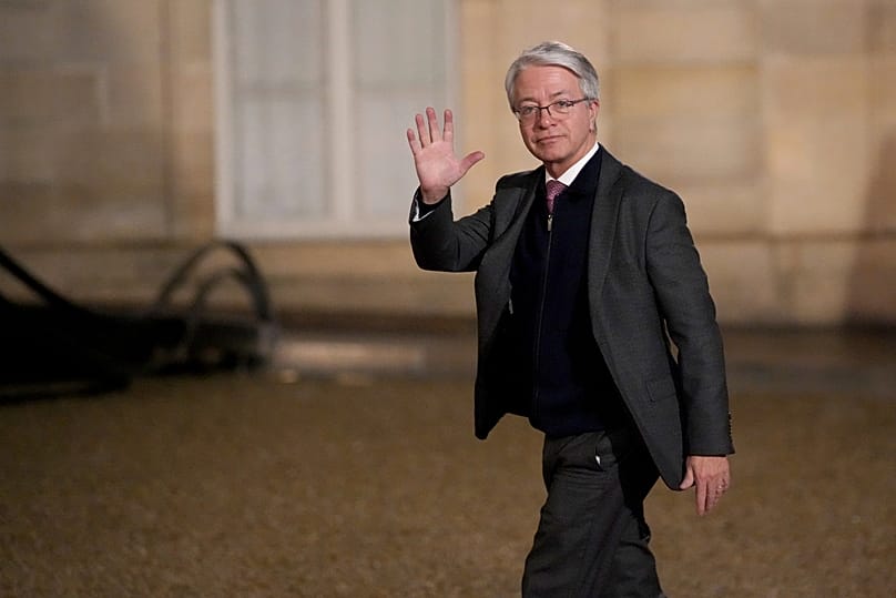ARCHIWUM. Prezes BNP Paribas Jean-Laurent Bonnafé przybywa na kolację w Pałacu Elizejskim, 10 lutego 2025 r.