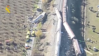 First images from the crash site in Spain