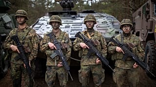 German Bundeswehr soldiers at the Training Range in Pabrade near the capital of Vilnius, Lithuania, Monday, 6 May, 2024. 