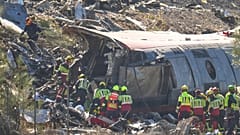 Imagen de los servicios de rescate en el accidente de Urda en Toledo,
