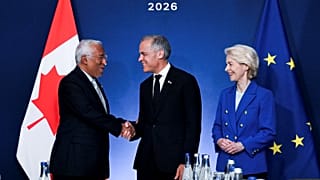 Costa, Carney e von der Leyen.