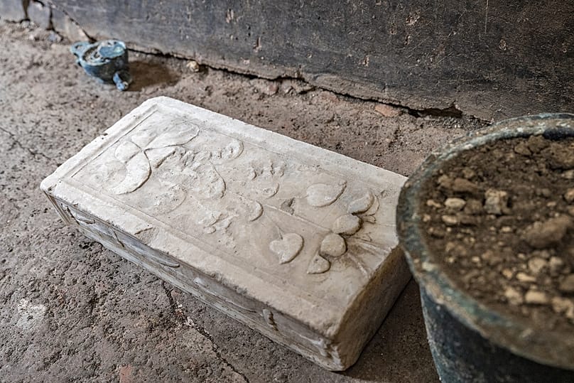 Mermer sütuncuk - Pompei Arkeoloji Parkı