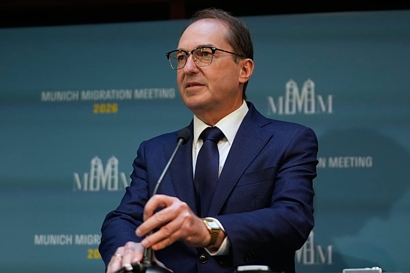 Bundesinnenminister Alexander Dobrindt (CSU) beim Munich Migration Meeting in München, 26. September 2026