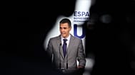 El presidente del Gobierno, Pedro Sánchez, habla durante una conferencia de prensa al término de la cumbre de la UE en Bruselas, el 16 de octubre de 2026. 