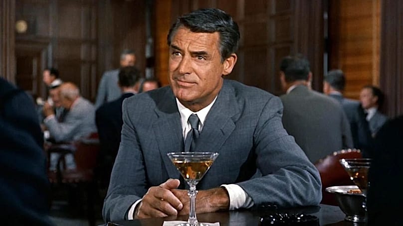 Cary Grant dans La mort aux trousses
