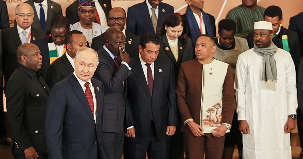 Putin hails 'natural allies' at Russia-Africa summit in Moscow