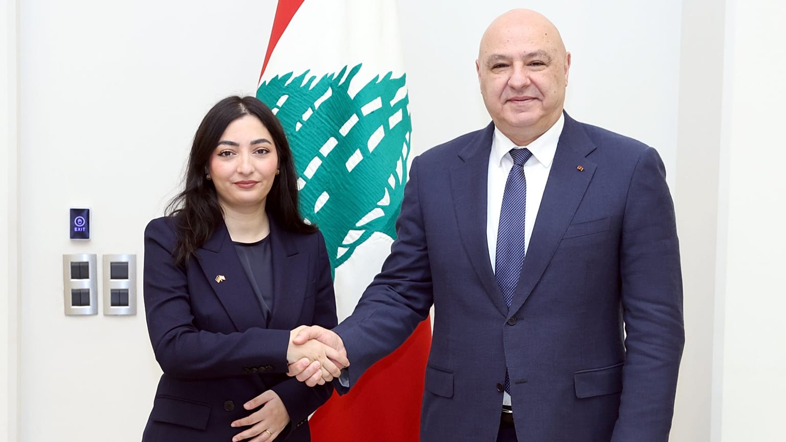وزيرة التعاون الاقتصادي والتنمية الاتحادية في ألمانيا بعد لقائها رئيس الجمهورية اللبنانية.