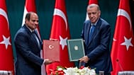 الرئيس المصري عبد الفتاح السيسي ونظيره التركي رجب طيب إردوغان