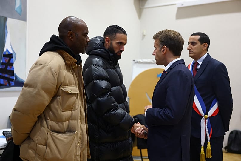 Emmanuel Macron rencontre des habitants à la mairie de Trappes le 23 octobre 2026