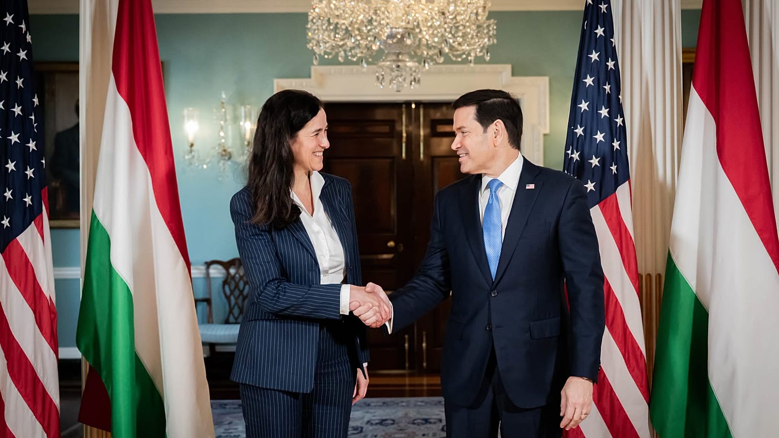 Orbán Anita és Marco Rubio