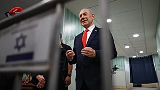 Netanyahu, İsrail'de oy verme işlemlerinin devam ettiği sırada.