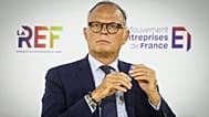 L'ex-Premier ministre français et candidat à la présidentielle pour Horizons, Édouard Philippe, lors du débat du Medef à Paris, le jeudi 27 août 2026.