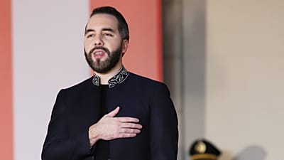 El presidente salvadoreño, Nayib Bukele, en el palacio presidencial en San Salvador, El Salvador, el 29 de octubre de 2026.