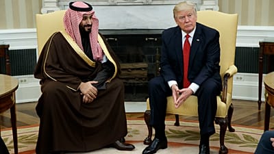  يلتقي الرئيس دونالد ترامب بوزير الدفاع السعودي ونائب ولي العهد الأمير محمد بن سلمان في المكتب البيضاوي للبيت الأبيض في واشنطن. 