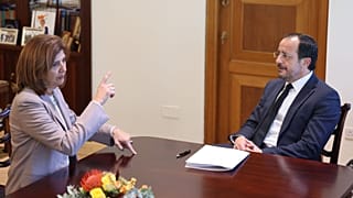 Μαρία Άνχελα Ολγκίν και Νίκος Χριστοδουλιδης