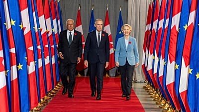 Costa, Carney e von der Leyen a Montreal, nel Quebec.