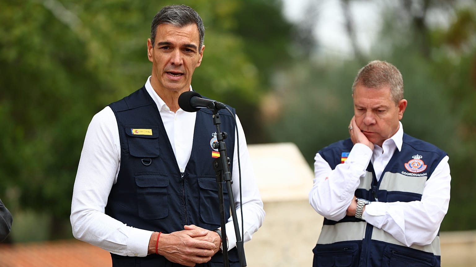 Pedro Sánchez és Emiliano Garcia Page, Kasztília-La Mancha autonóm közösség elnöke - Toledo, 2026. október 29.