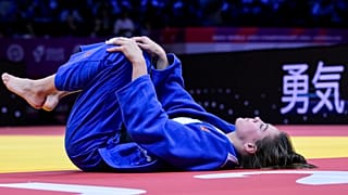 Kriza Anna, a cseh Renata Zachova elleni mérkőzésen a bakui cselgáncs-világbajnokságon október 7-én