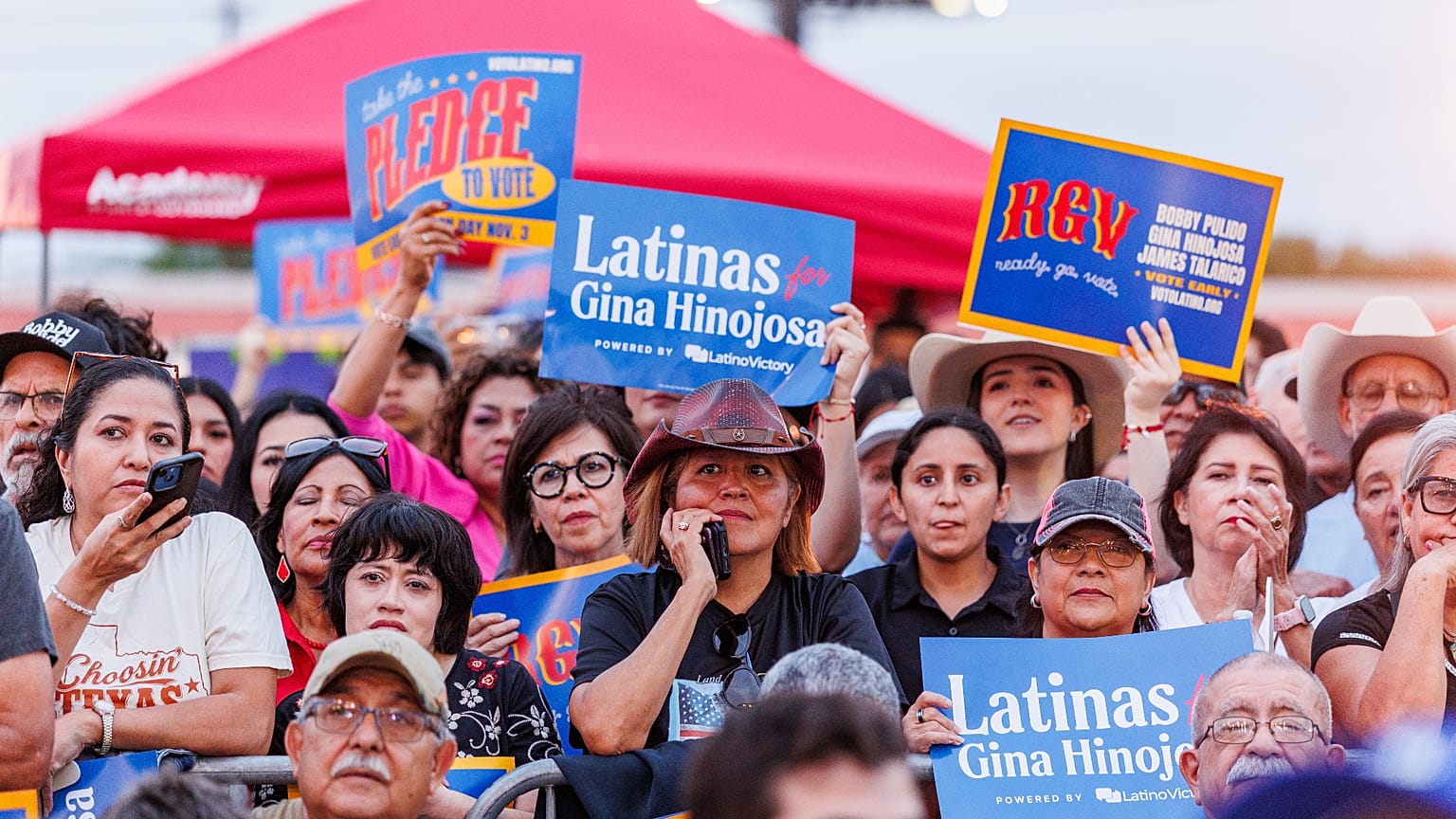 Mitin de la organización Voto Latino en Weslaco (Texas) de cara a las elecciones de medio mandato.